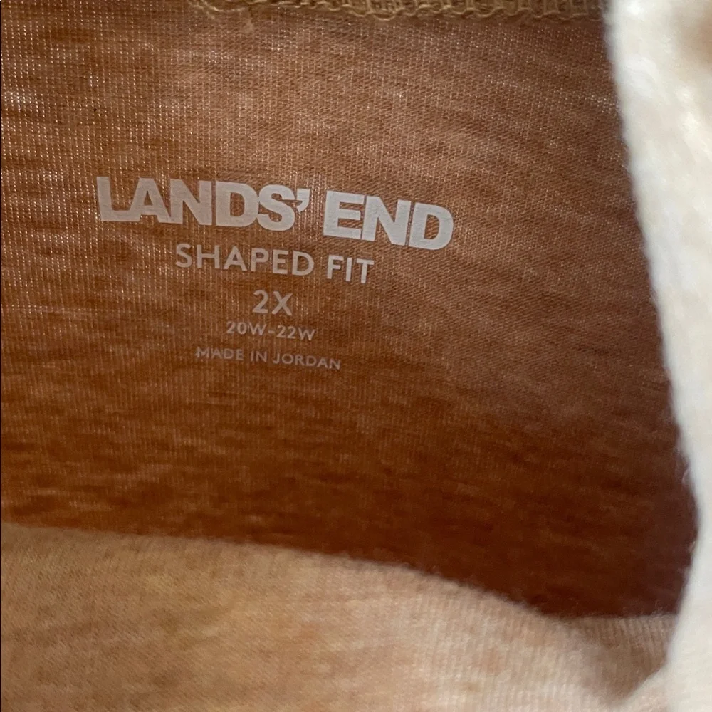Lands End Camel lightweight Turtleneck - Picture 2 of 5
